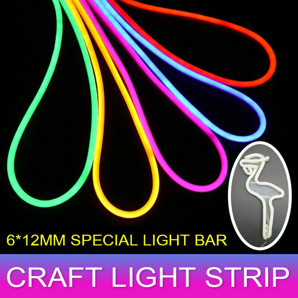 

LED Lights 5M Strip Waterproof IP67 Tape With UK Power Plug Neon Sign Colorful Rainbow Led Light For Kids Room Home Wall Decor