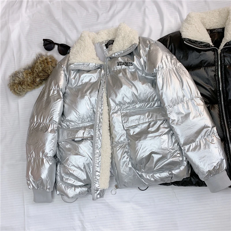 

2020 Patent Leather Winter Jacket Women Thicken Long Down Parka Hooded Female Duck Down Coat Waterproof Jacket Women Outwear