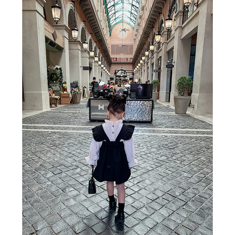 Детское платье новинка 2020 модное однотонное без рукавов с круглым вырезом на