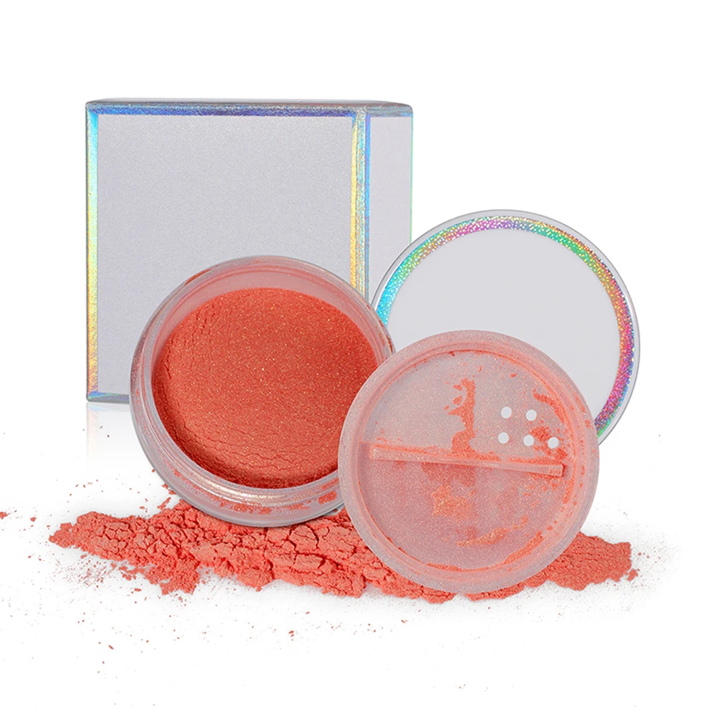

Private Label Loose Make Up Highlighter Makeup Powder Shimmer Brightening Face Cosmetic Custom