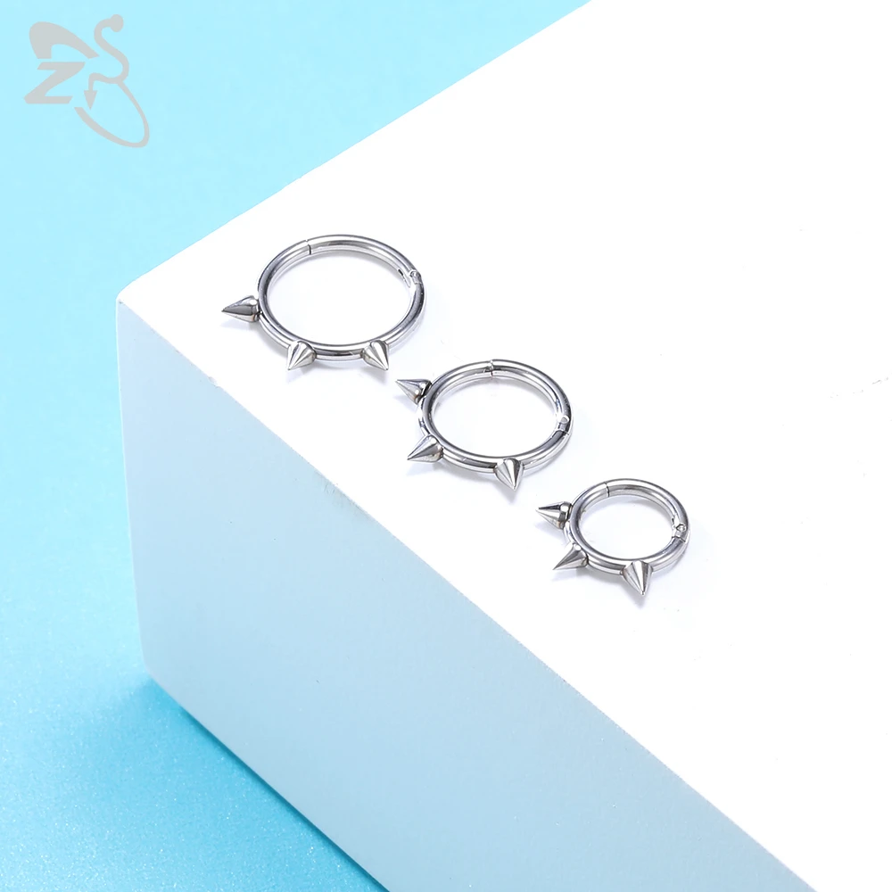 Кольцо для пирсинга в стиле панк ZS 1 шт. кольцо носа из нержавеющей стали мужчин