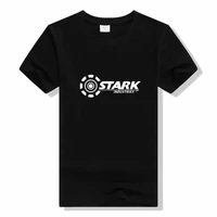 stark industries tony iron man t shirts summer brand cotton o neck tshirts fitness casual short sleeve tops tees