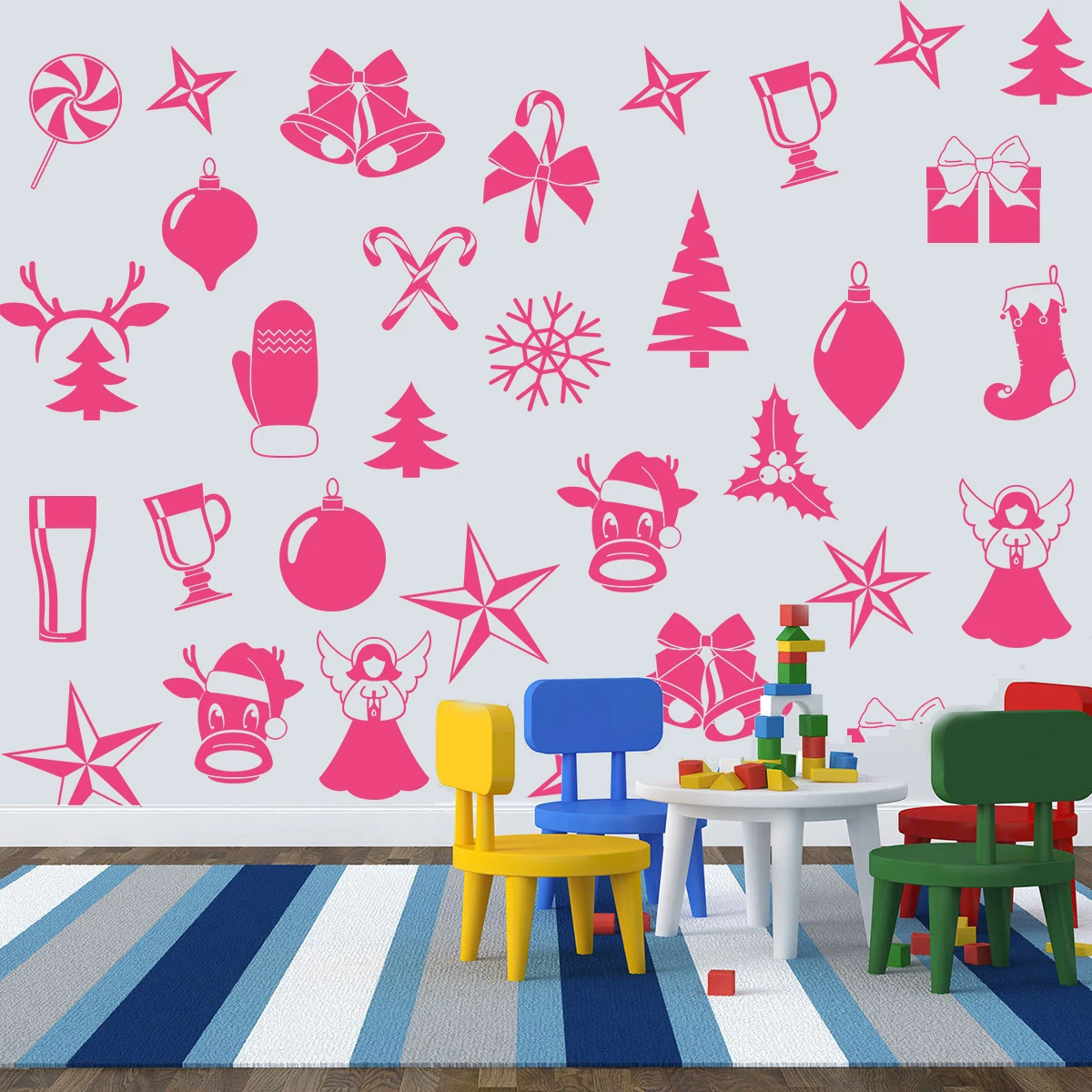 Рождественские перчатки носок корова снежинка Подарочная коробка настенные