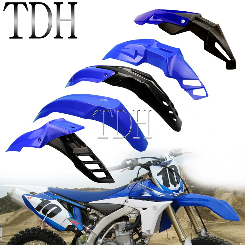 Синий Универсальный Enduro переднее крыло MX Dirt Pit Bike Evo для Yamaha TT R230 WR250 WR450 YZ85 YZ125 WR F YZ FX