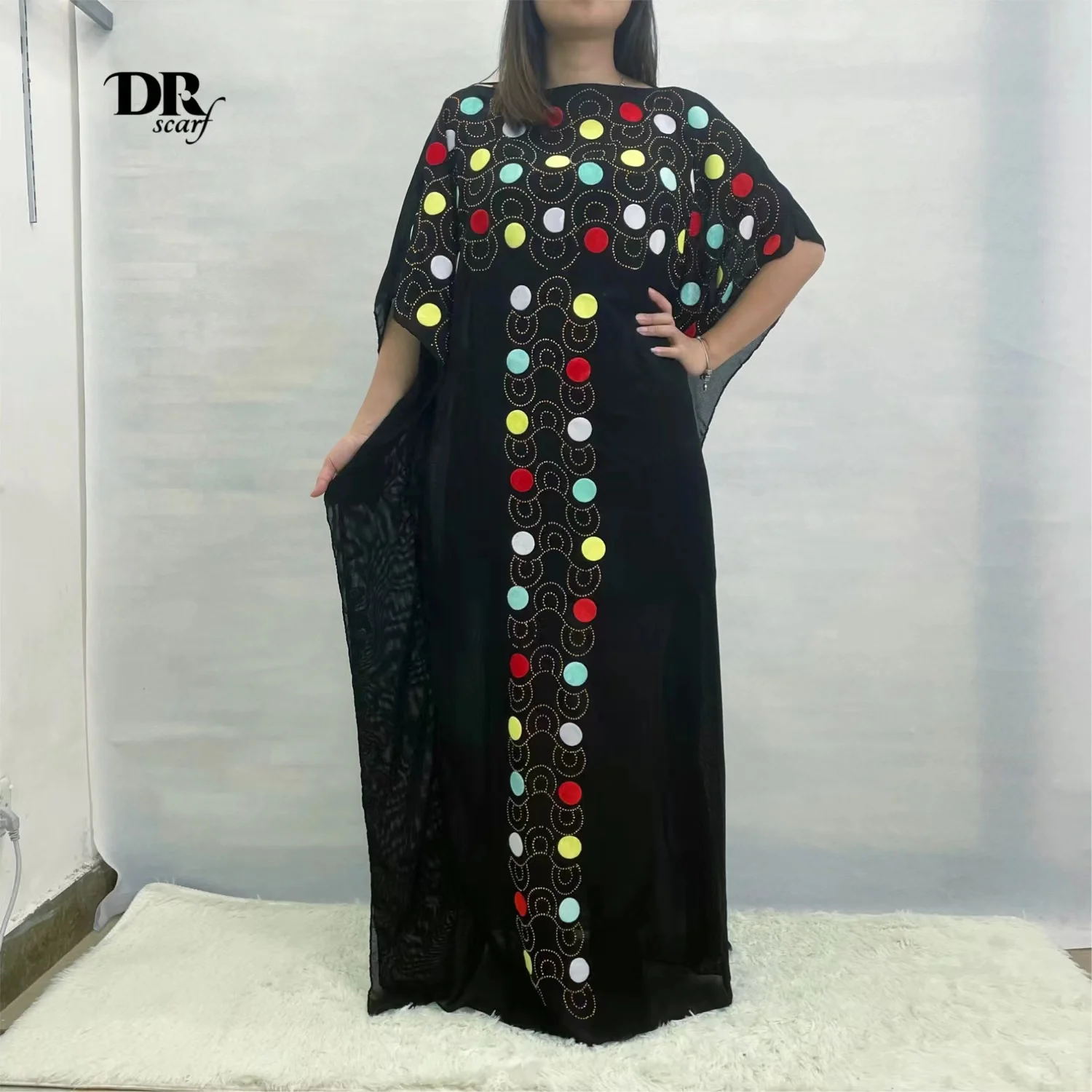 Женское платье с кисточками и камнями, длинное платье в африканском стиле, абайя, Дубай, бесплатная доставка