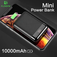 floveme 10000mah power bank for phone mini powerbank pover bank charger dual usb ports external battery poverbank portable