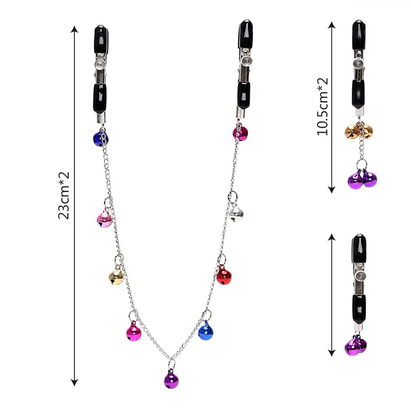 1 пара зажимов для груди с колокольчиками зажимы сосков Секс игрушки пар