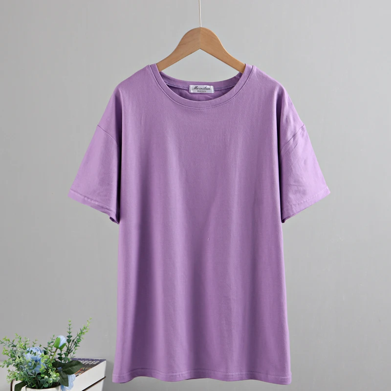 

Oversized T-shirt for Women Short Sleeve Top Tee Shirt Korean100% Cotton Female T Shirt Kawaii Summer Women Clothing