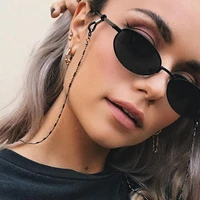 fashion woman sunglasses chain cylinder bead chain anti falling glasses eyeglasses cord necklace