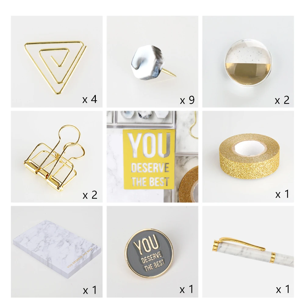 Мраморные канцелярские принадлежности подарочный набор креативные офисные