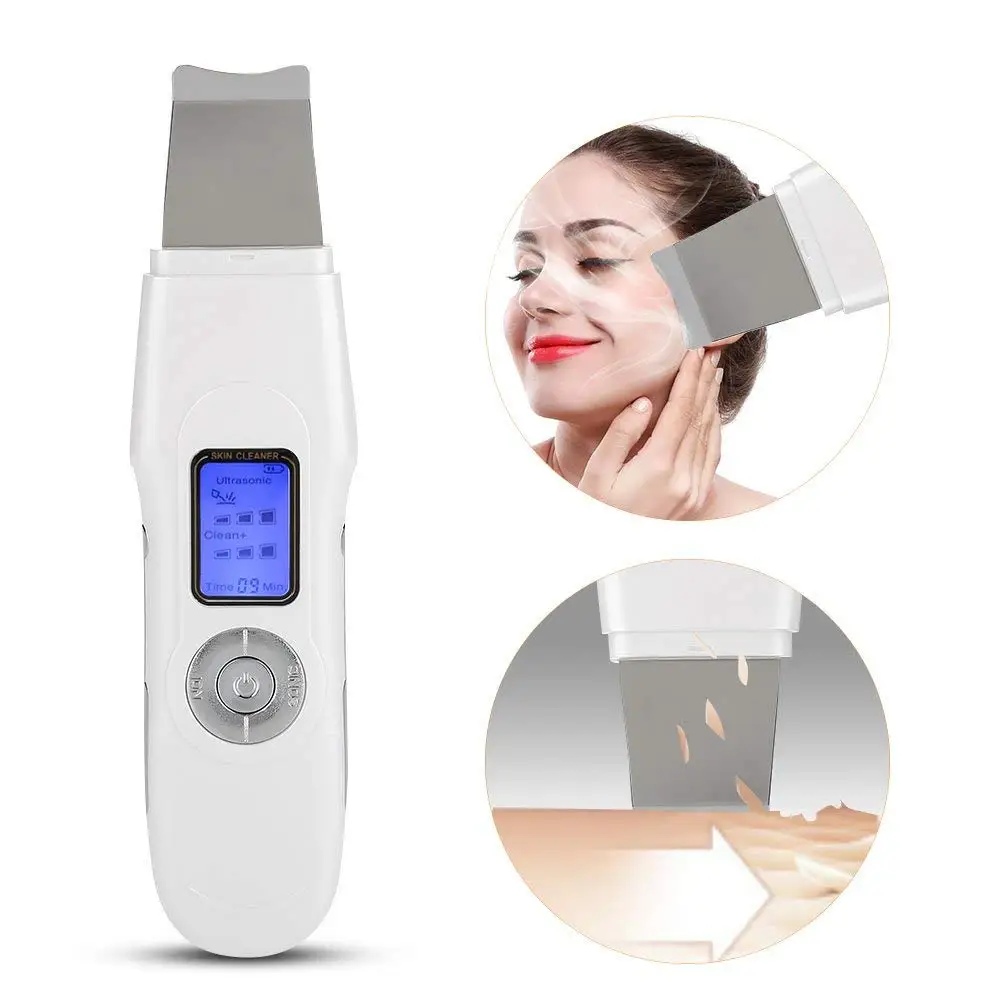 

Skin Ultrasonic Scrubber Facial Deep Cleansing Massager Ultrasonic Face Skin Care Ultrasound Peeling Blackhead Removal Device