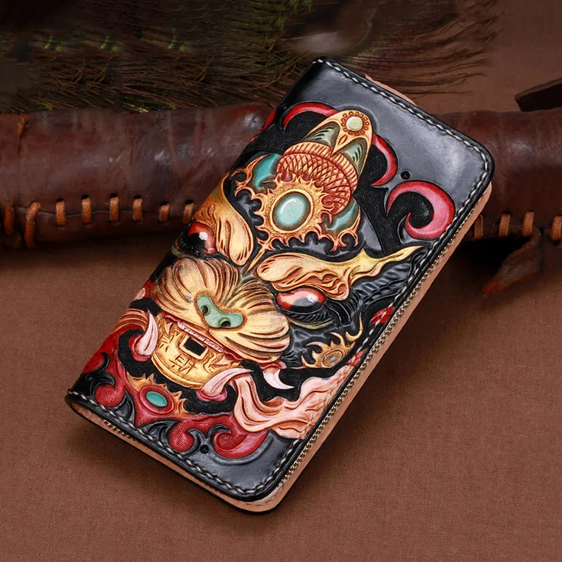 Оригинальный Женский кошелек ручной работы кожаный ретро-кошелек с верхним