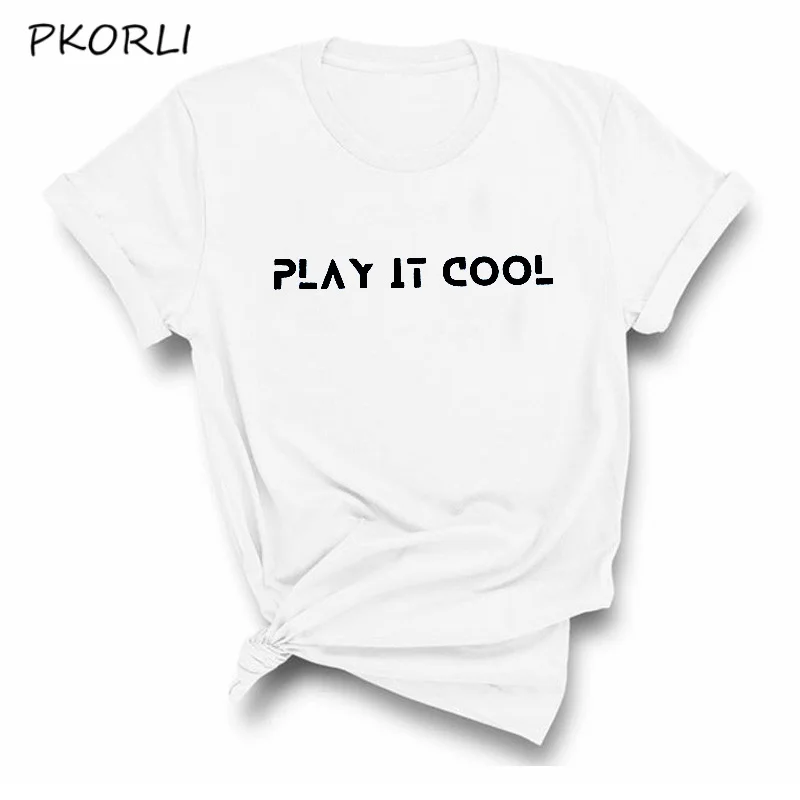 Модная Футболка Kpop MonstaX с принтом Play It Cool Monsta X хлопковая футболка коротким