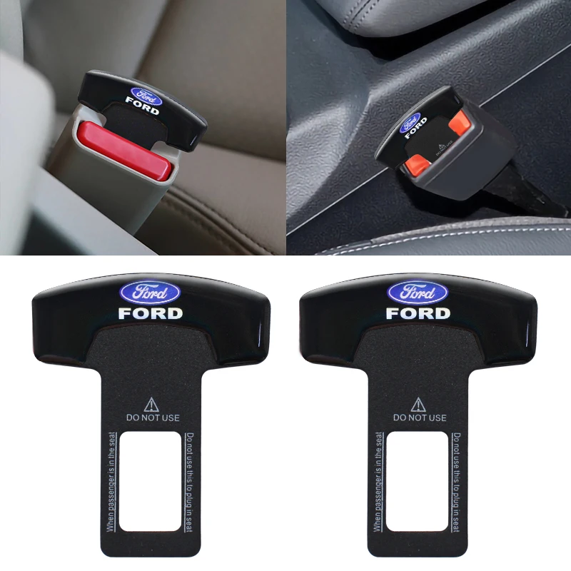 

1/2PCS Car Seat Safety Belt Clip for Ford Focus 2 Restyling Kuga Fusion Fiesta Mk7 Ranger Mondeo 4 1 Mustang Transit Accessories