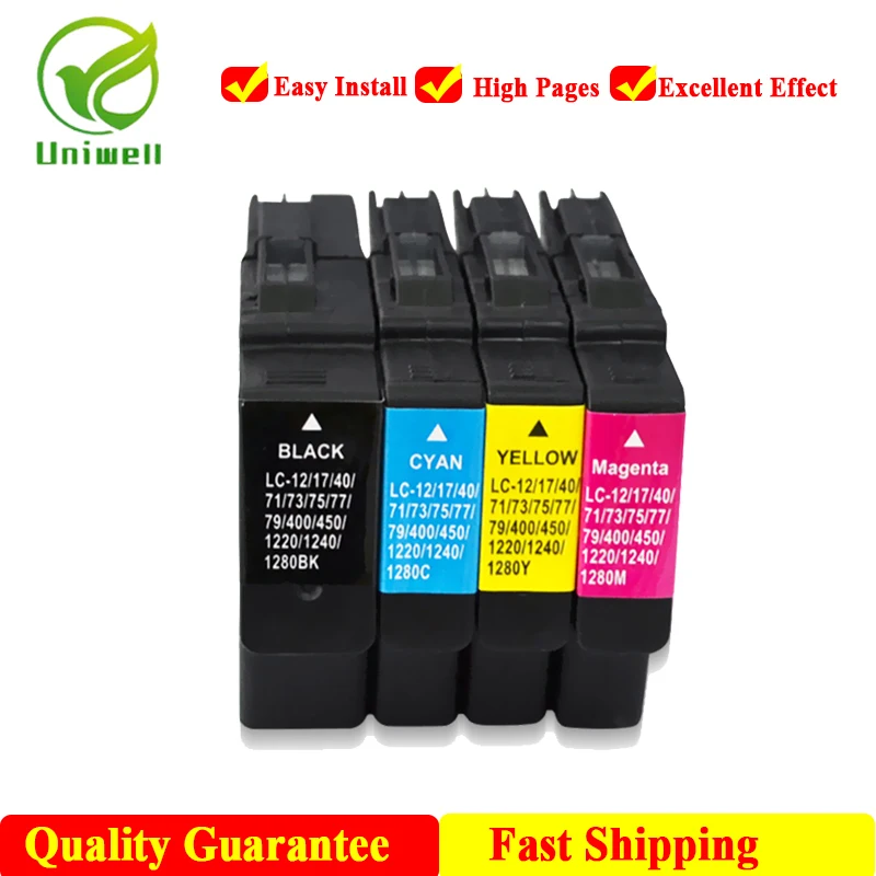 LC1240 LC1280 LC12 LC40 LC73 LC75 чернильный картридж для принтера Brother MFC J6910CDW J6710DW J5910CDW DCP