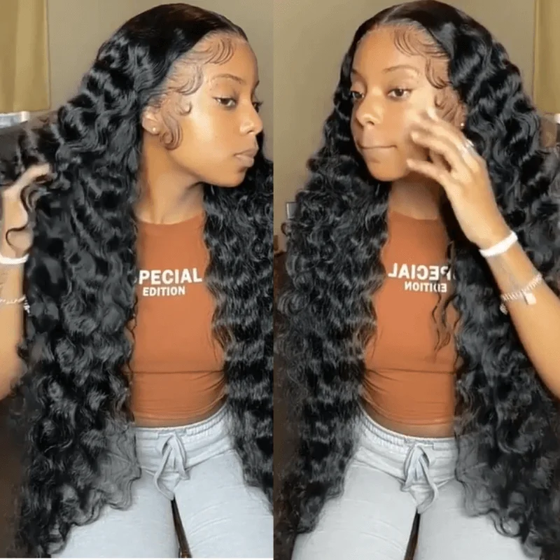 360 Lace Front Wigs Loose Deep Wave Human Hair Wigs Brazilian Remy 13X6 Lace Front Human Hair Wigs For Black Women Pre Plucked