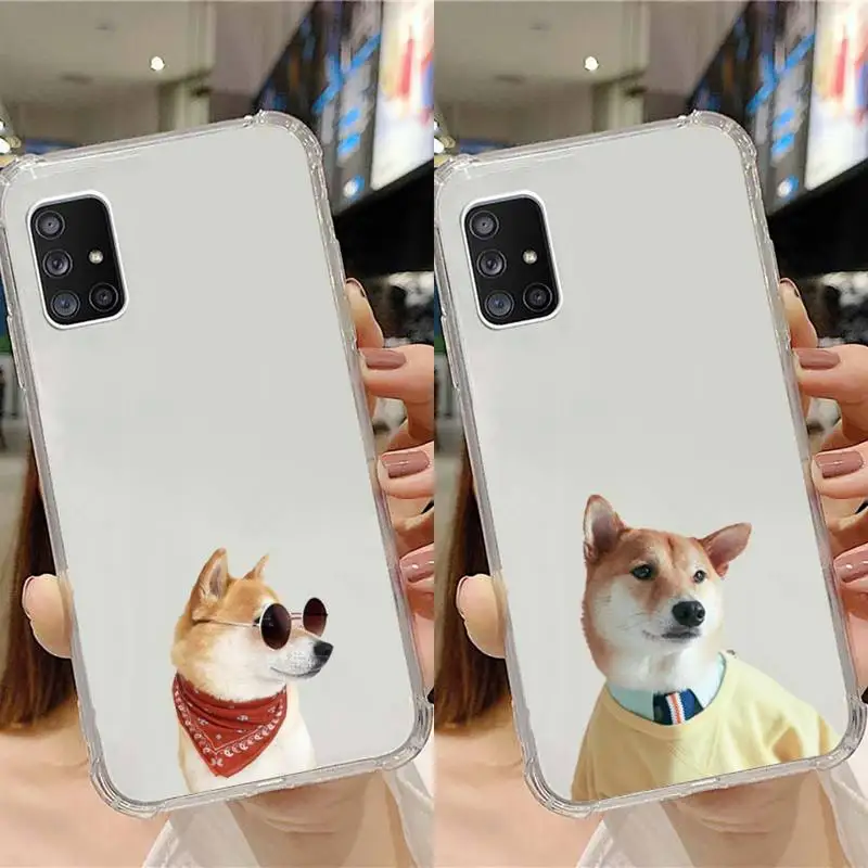 

cute Corgi Phone Case Transparent For Samsung Note A 7 8 9 10 20 50 51 71 90 20 81 e LITE Ultra PRO