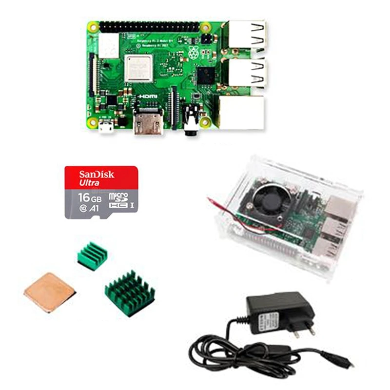 for Raspberry Pi 3 Model B + Raspberry Pi Raspberry Pi3 B Plus Pi 3 Pi 3B Met Wifi & Bluetooth EU Plug