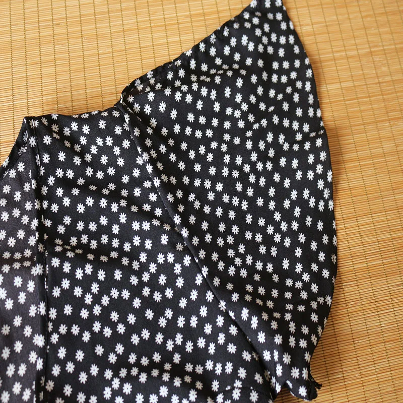 Женское асимметричное шифоновое длинное платье с v-образным вырезом и цветочным