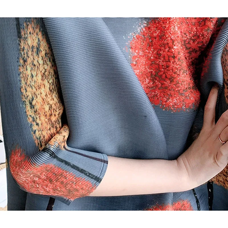 

XITAO Print Pattern T Shirt Fashion New Women Pullover Small Fresh 2021 Summer Minority Loose Elegant Thin Tee Top WMD0845