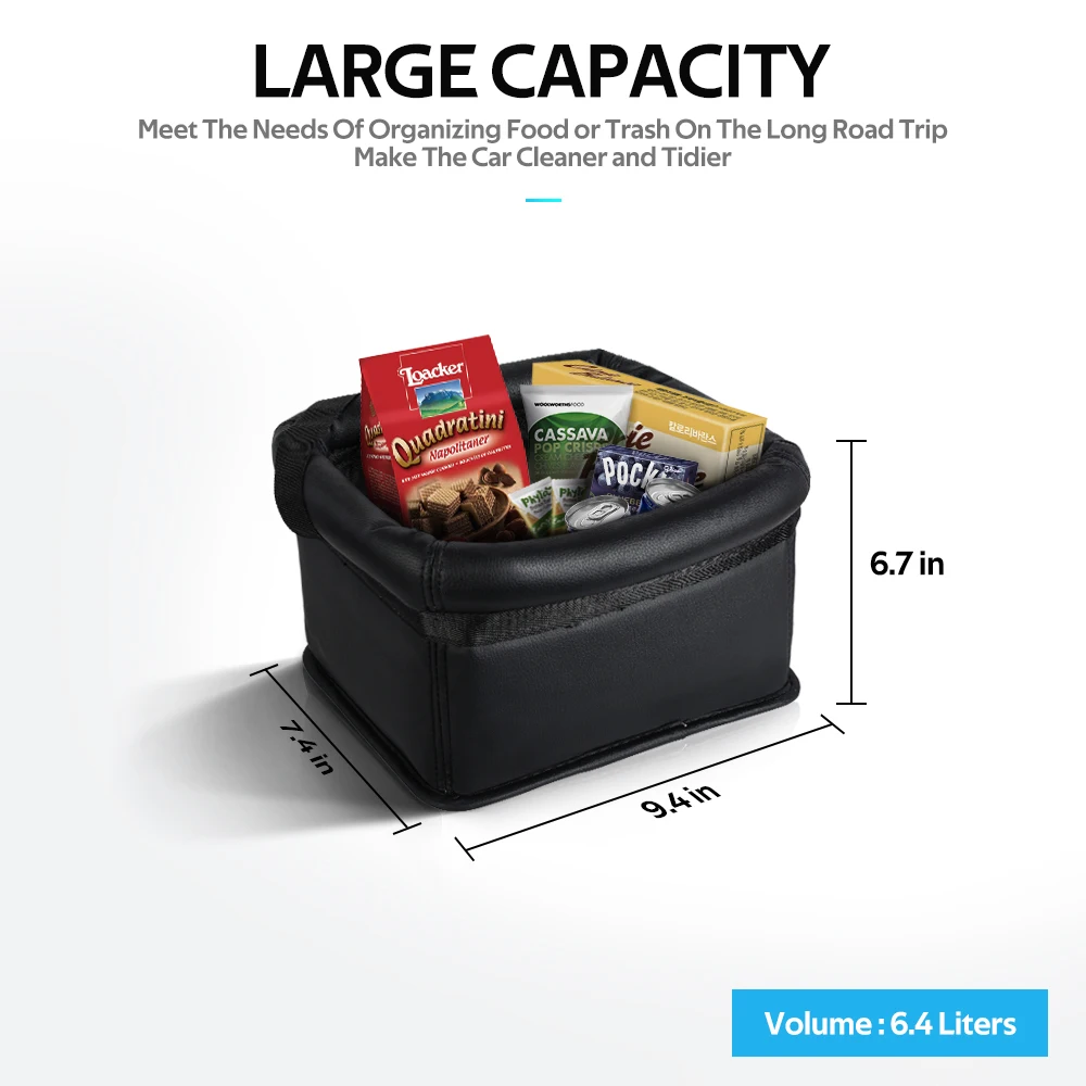 Портативная мусорная корзина для автомобиля подвесная мусора водонепроницаемый