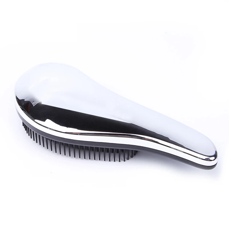 Big size Sliver 1 шт., Антистатическая щетка для волос, расческа, инструменты для укладки, душ, электропластина, распутывание, массажные расчески для салона, для укладки волос, для женщин и девочек - Цвет: Big size Sliver