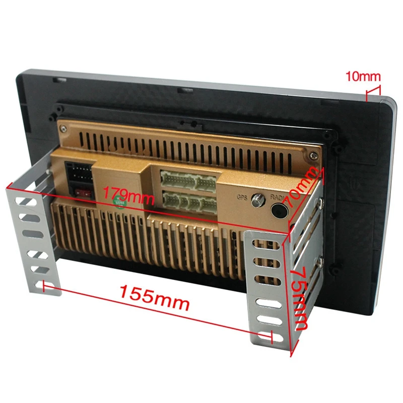 10.1 Inch Android 8.1 Quad Core 2 Din Car Press Stereo Radio Gps Wifi Mp5 Player Us | Электроника