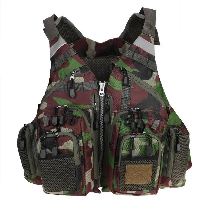 

Multifunction Fishing Vest Outdoor Fishing Safety Life Jacket Waterproof Removable Multi-pocket Camping Fishing Backpack 110kg