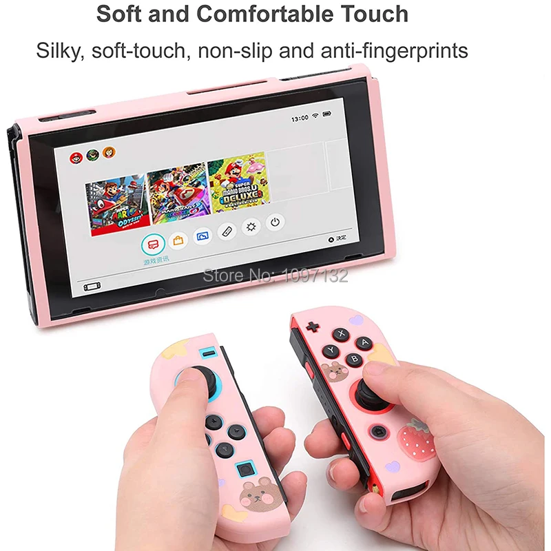 Тонкий тонкий защитный мягкий чехол для Nintend Switch милый консоли Nitendo Joy Con (прямая