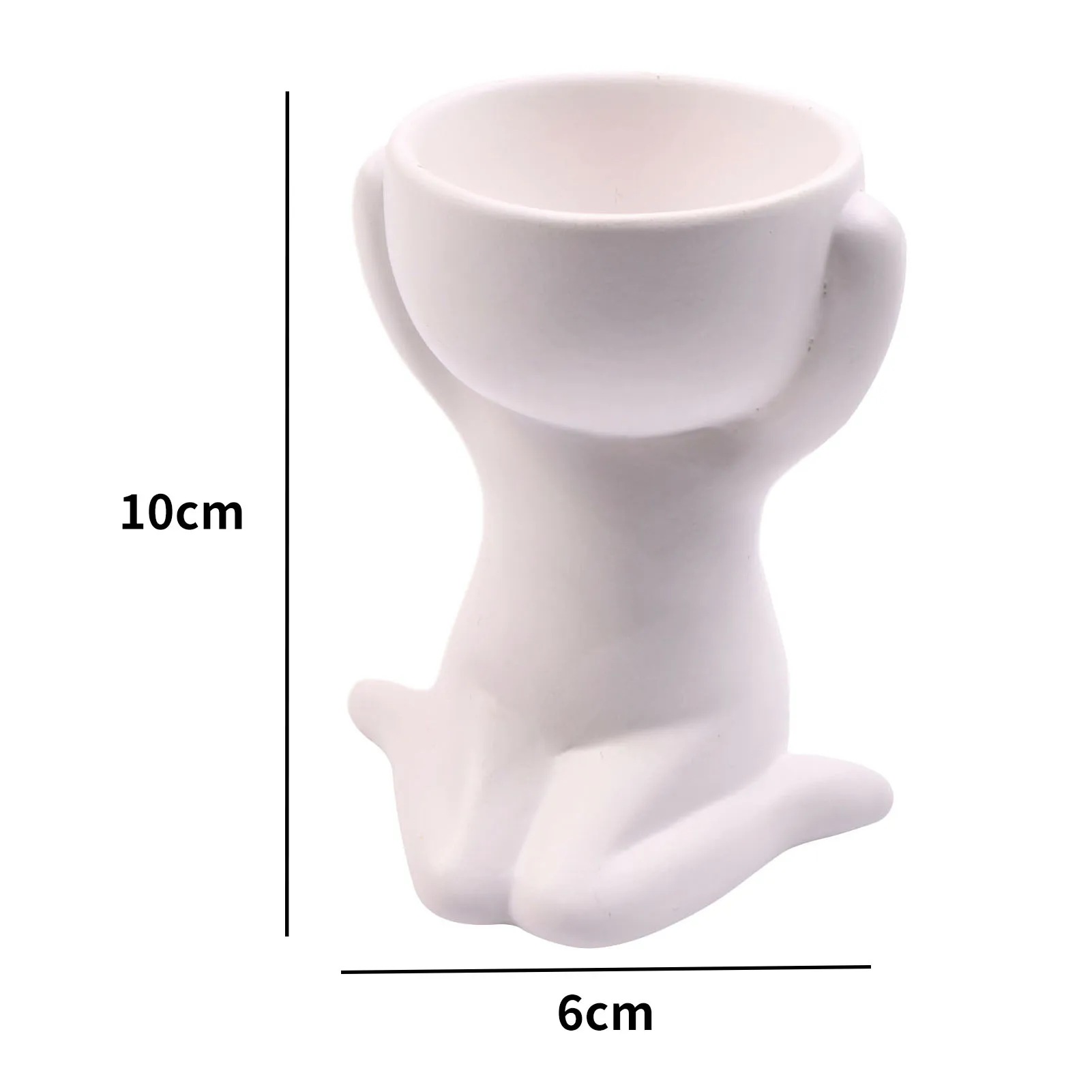 

Ceramic Plant Pot Human Shaped Planter Plant Container Decoration Flowerpot Small Succulent Planter Flower Vase Home Decoration