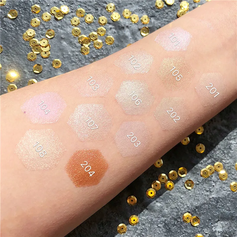 

Shimmer Highlighter Palette Makeup Face Contour Powder Bronzer Makeup Palette Illuminator Glitter Diamond Highlight Cosmetic