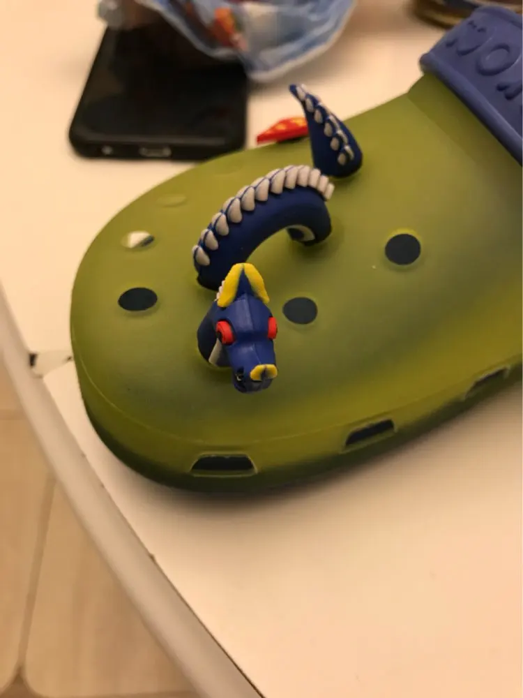 От 2 до 5 лет шт./компл. Прекрасная Русалка 3D ПВХ обуви Подвески Прохладный Дракон