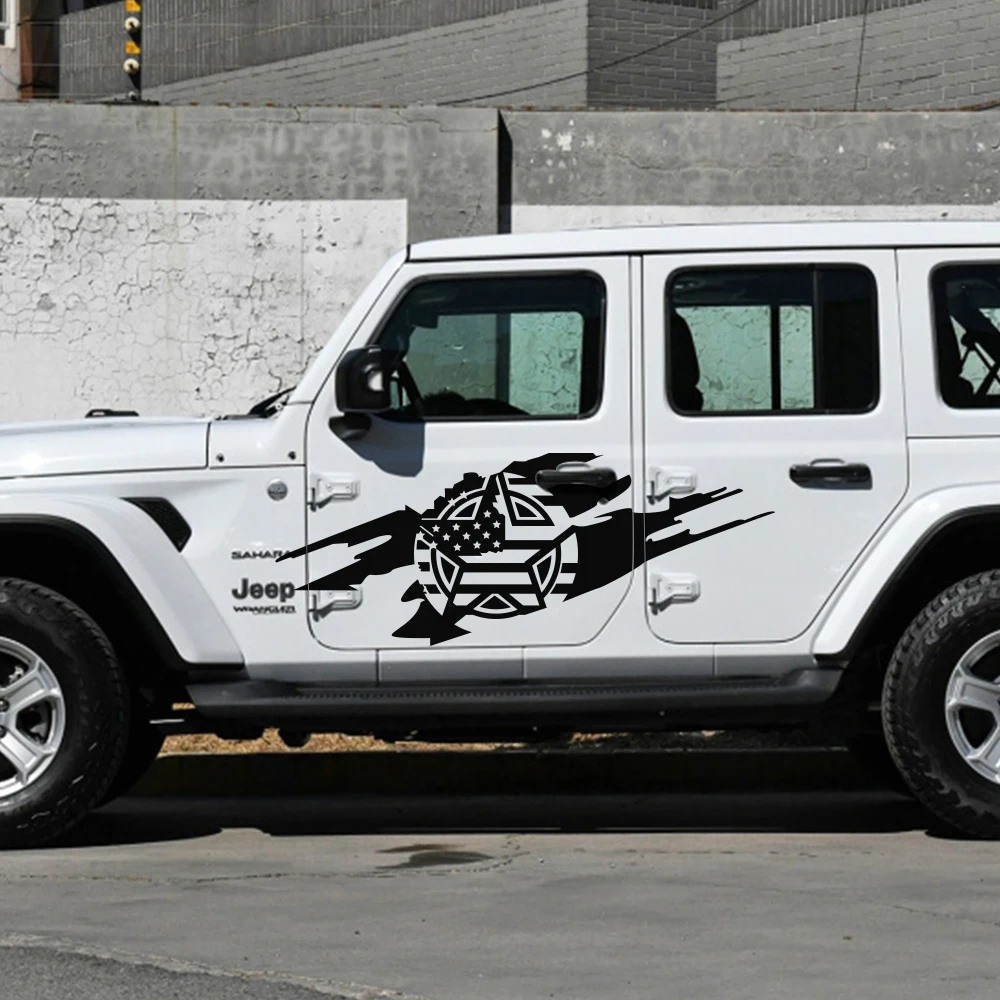 Виниловая пленка для Jeep Wrangler автомобильные наклейки отражающие 2 шт. |
