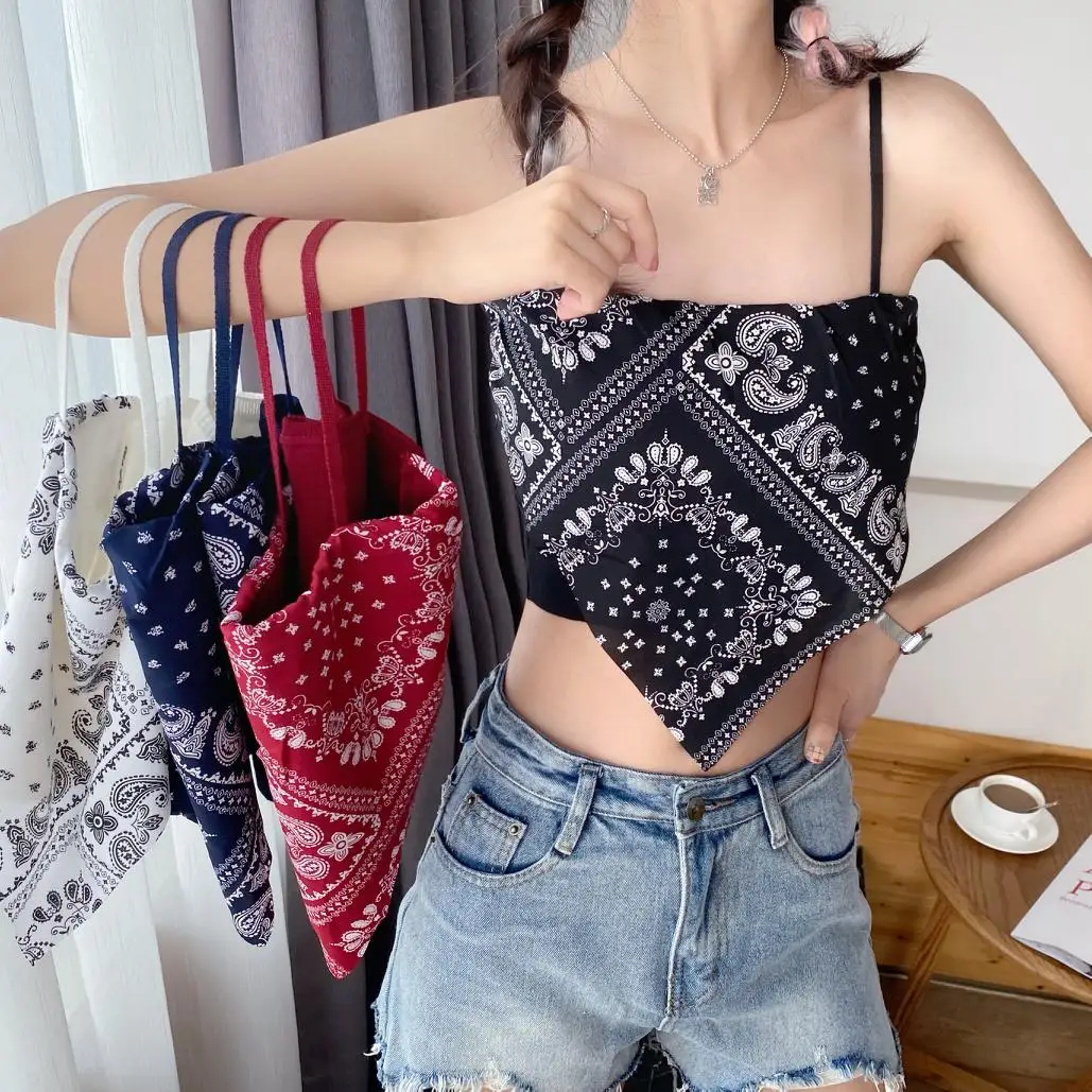 

Patched Knit Camisole Top Summer Women Tank Crop Tops Girls Sexy Bellyband Sleeveless Tee shirts Camis For Female
