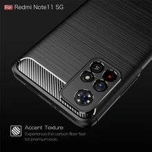 For Xiaomi Redmi Note 11 Case Carbon Fiber Shockproof Armor Bumper Case For Redmi Note 11 Pro Cover For Redmi Note 10 10 Pro