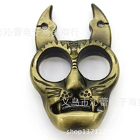 tiger head keychain tiger head two finger hand buckle finger tiger alloy hand buckle mini tiger hand buckle