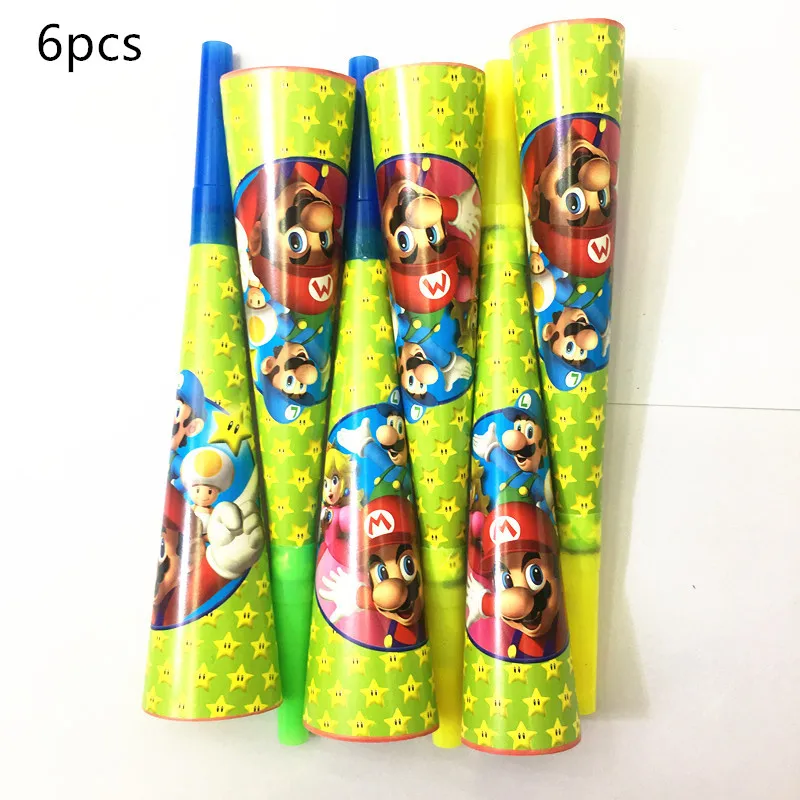 10 шт./лот праздничные баннеры Super Mario Bros флаги украшения для дня рождения вечерние