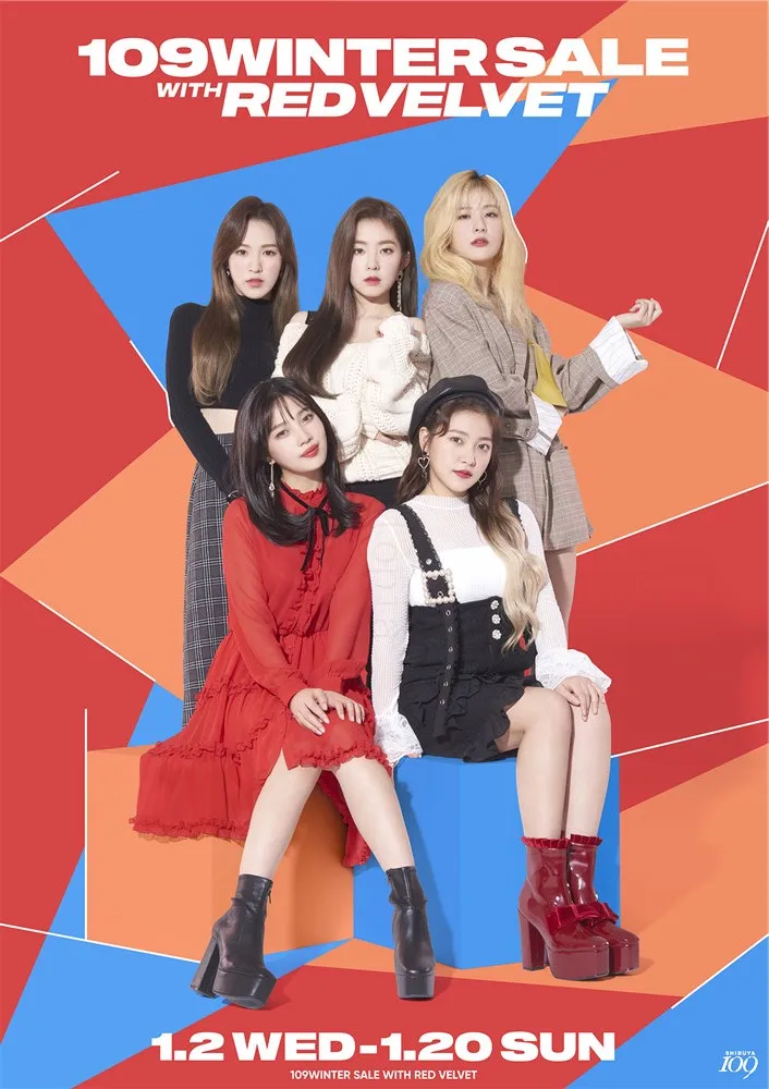 Многоцветный Красный бархат Kpop настенные плакаты Наклейки белая мелованная бумага яркие цвета украшения дома - Цвет: Многоцветный