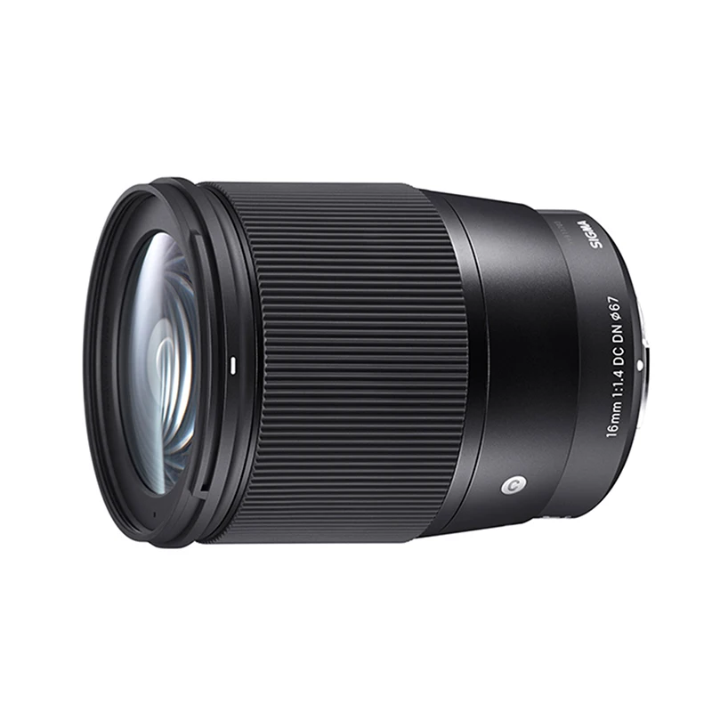 

Бывший в употреблении SIGMA Contemporary 16 мм F1.4 DC DN для объектива цифровой камеры Micro Four Thirds SLR включает УФ-объектив и крышку объектива