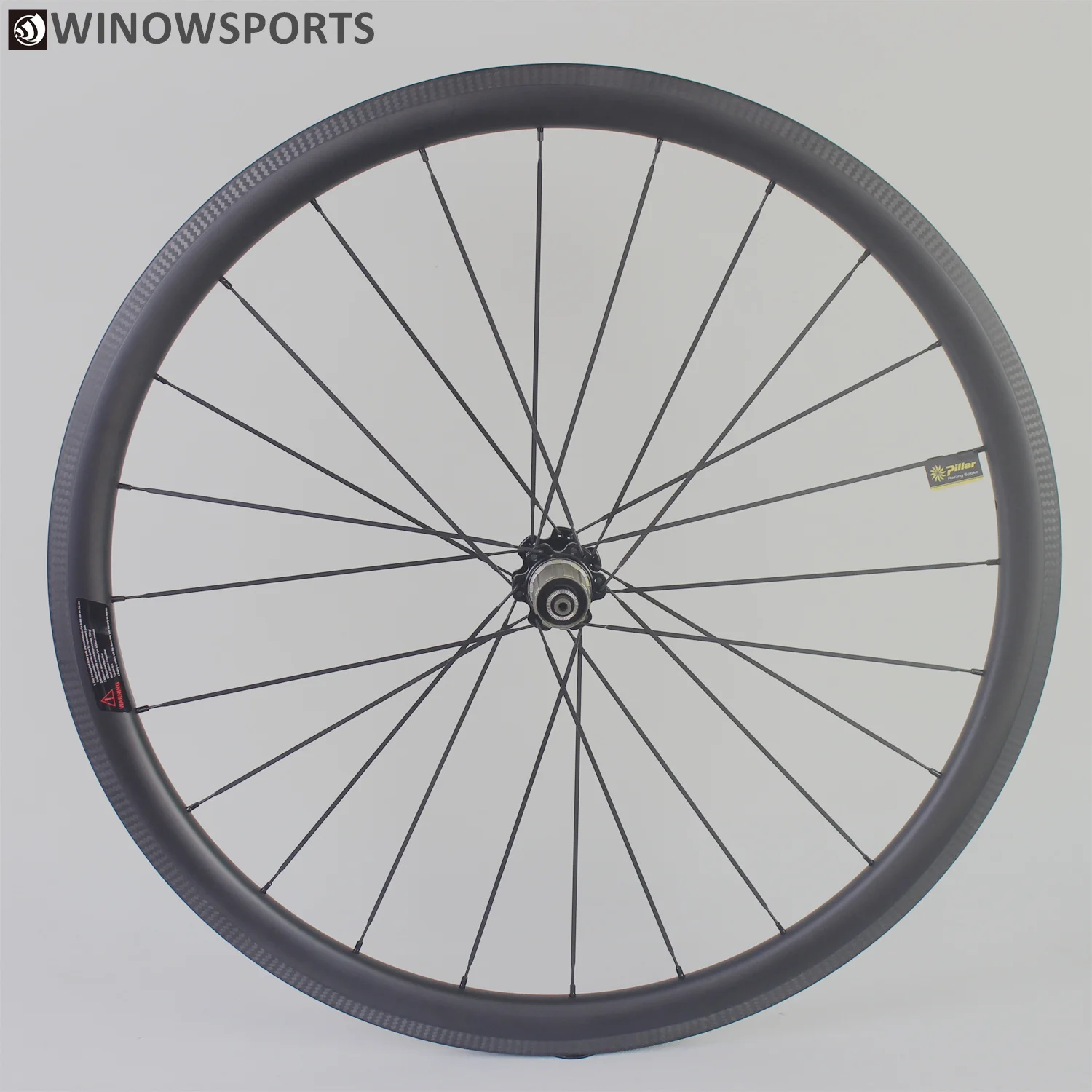 Winowsports Углеродные колеса для шоссейного велосипеда с высокой жесткостью novatec 271/372
