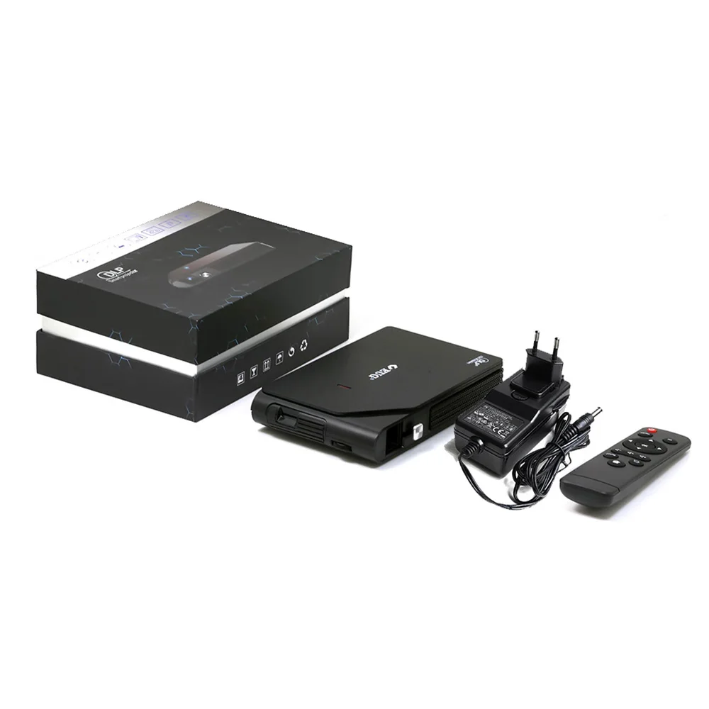 

Pocket Wifi Projector Mini HD DLP Battery Support 1080P Airplay 3D, Small Wireless Portable Pico LED Projector