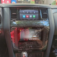 for nissan patrol double screen android 10 car stereo radio with screen tesla player gps navigation head unit carplay dsp