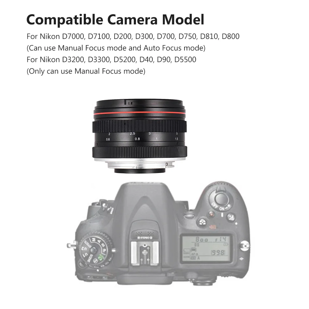 Объектив для камеры Nikon 50 мм f/1 4 USM с большой диафрагмой | Электроника
