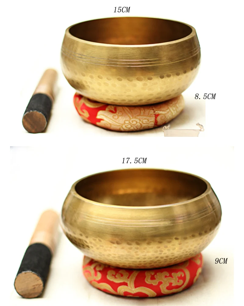 Тибетская звуковая чаша из Непала ручной работы Будда для йоги медитации песен
