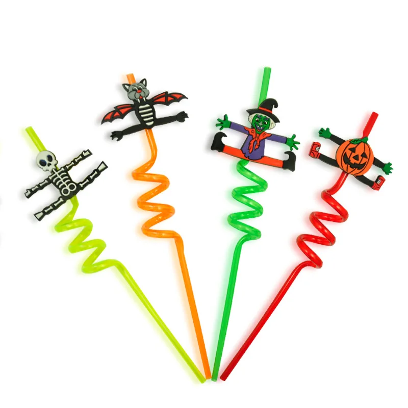 

Creative Hawaii Party Fruits Disposable Straws Kids Cartoon Animal Straws Party Bar Straws Juice Straws Home Kitchen Supplies