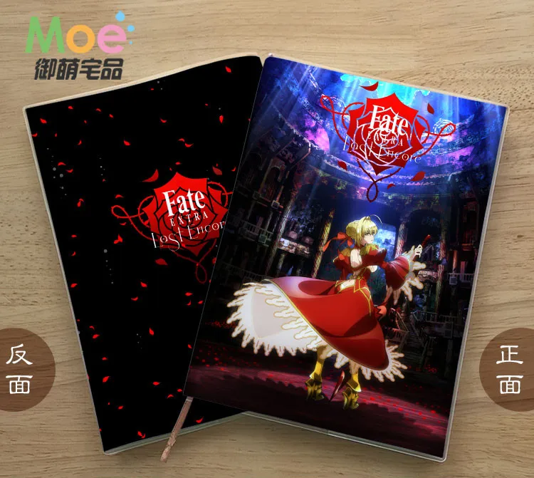 

Anime FATE EXTRA LAST ENCORE saber Figure Student Writing Paper Notebook Delicate Eye Protection Notepad Diary Memo Gift