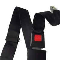 high quality safety two point adjustable belt black universal car vehicle belt extension extender strap