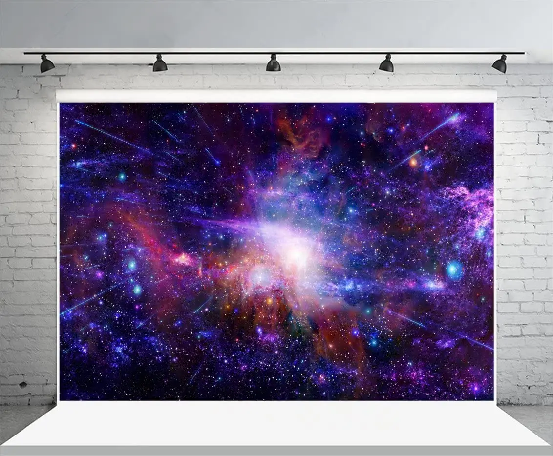 

Nebula Starry Sky Photography Backdrop Cosmic Galaxy Background Universe Starlit Outer Space Science Fiction Photo Studio Props