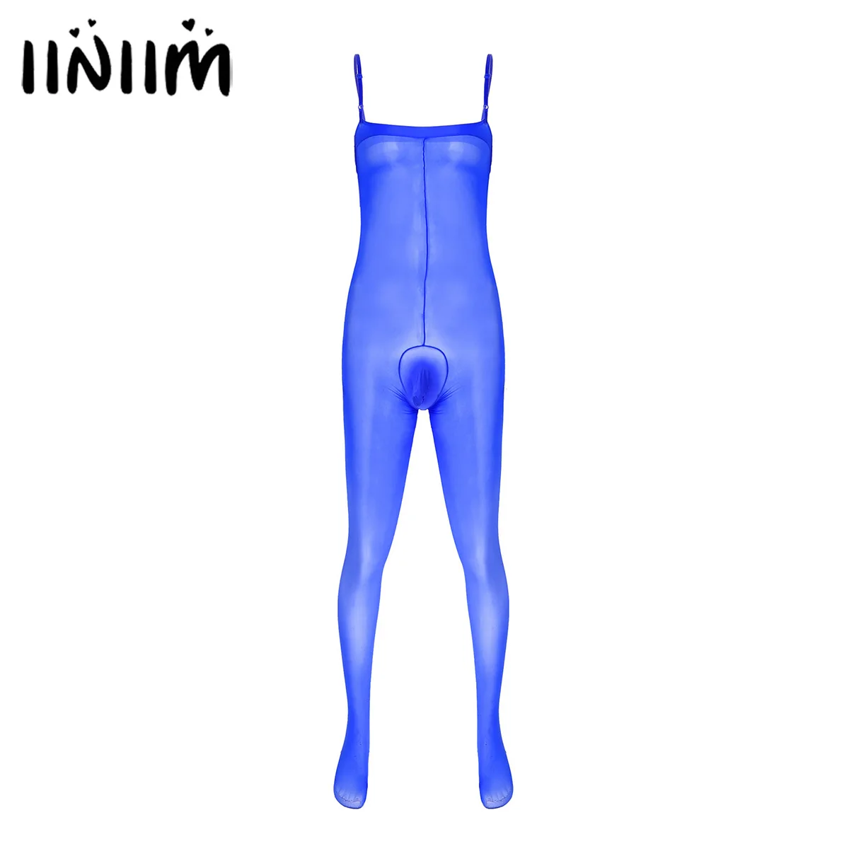 

Mens Exotic Sexy Gay Adjustable Spaghetti Straps Bulge Pouch Bodysuit Lingerie Sissy Teddies Nightwear See-through Bodystocking