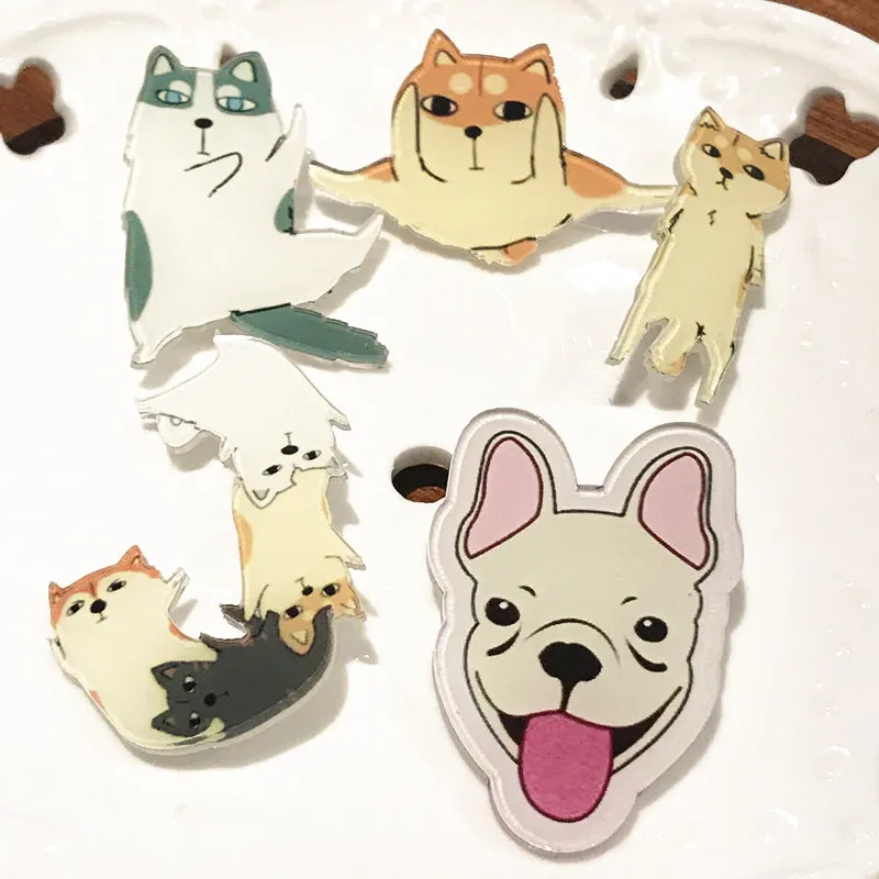 Новинка Мультяшные значки с животными 5 шт. 3D принт Лев слон обезьяна Зебра значок